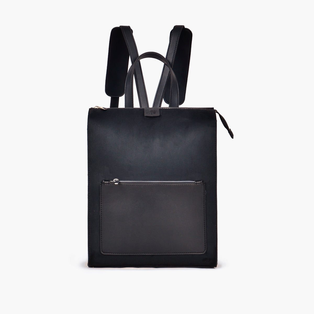 Black suede adventure backpack