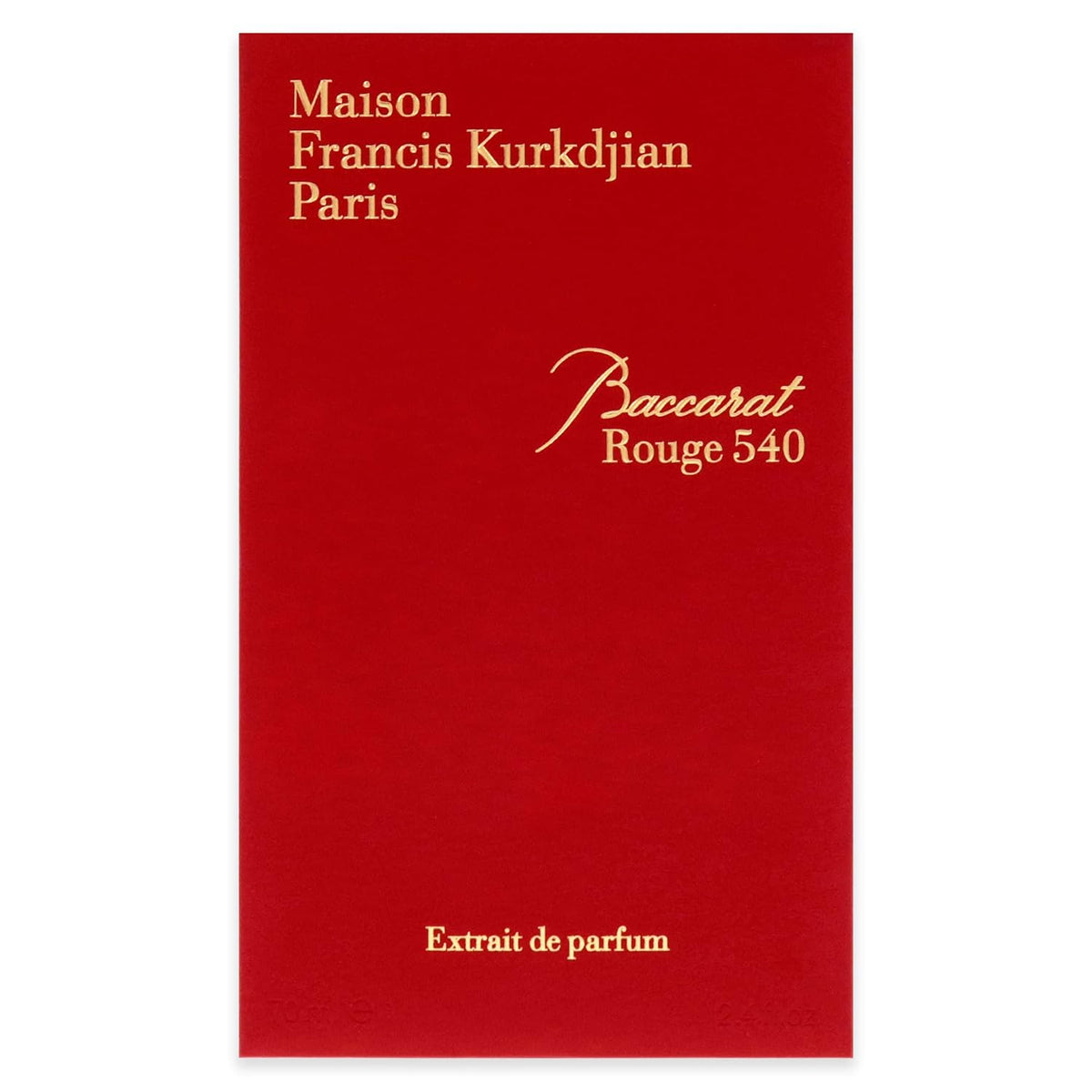Maison Francis Kurkdjian Baccarat Rouge 540 Extrait de Parfum - Unisex, 70ml / 2.4 oz